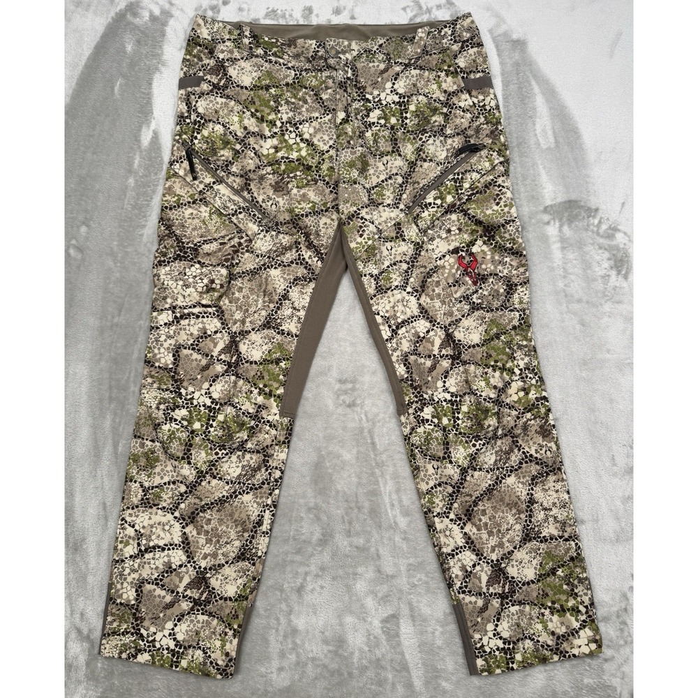 Badlands Resist Hunting Pants Mens XL Approach Camo Wool Fleece Stretch Thermal